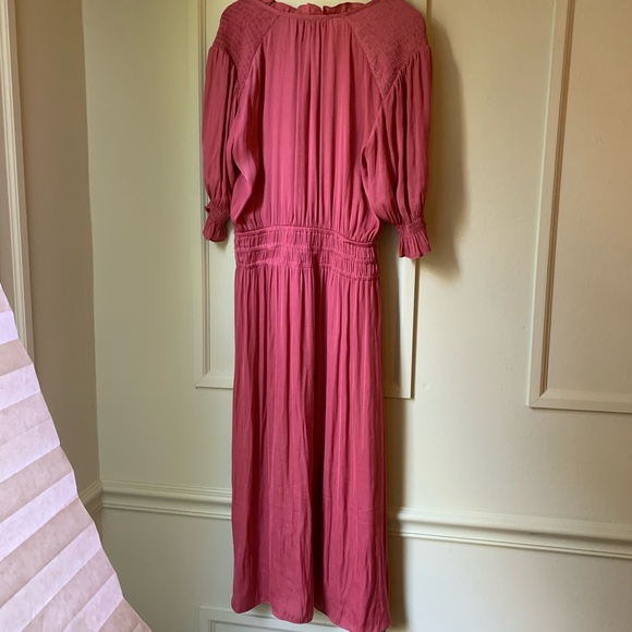 Anthropologie Cape May Smocked Midi Dress - Picture 5 of 7